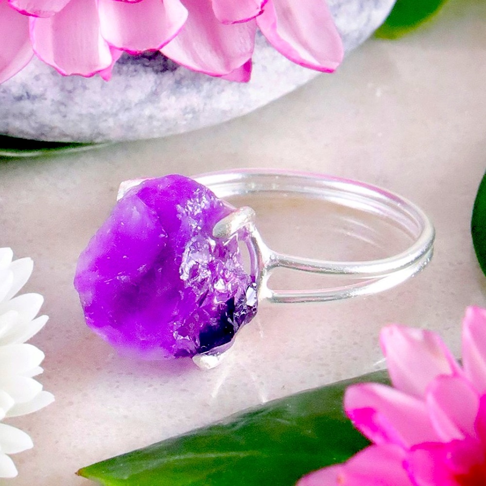 Amethyst & Sterling Silver Ring. NWT